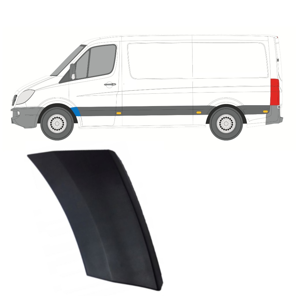 Moulure Baguette Gauche Derri Re Le Passage De Roue Avant Conducteur Mercedes Sprinter Vw