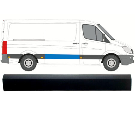 POIGNÉE DE PORTE coulissante noire pour Mercedes Sprinter W906 2006 2018 pièce EUR 29,74